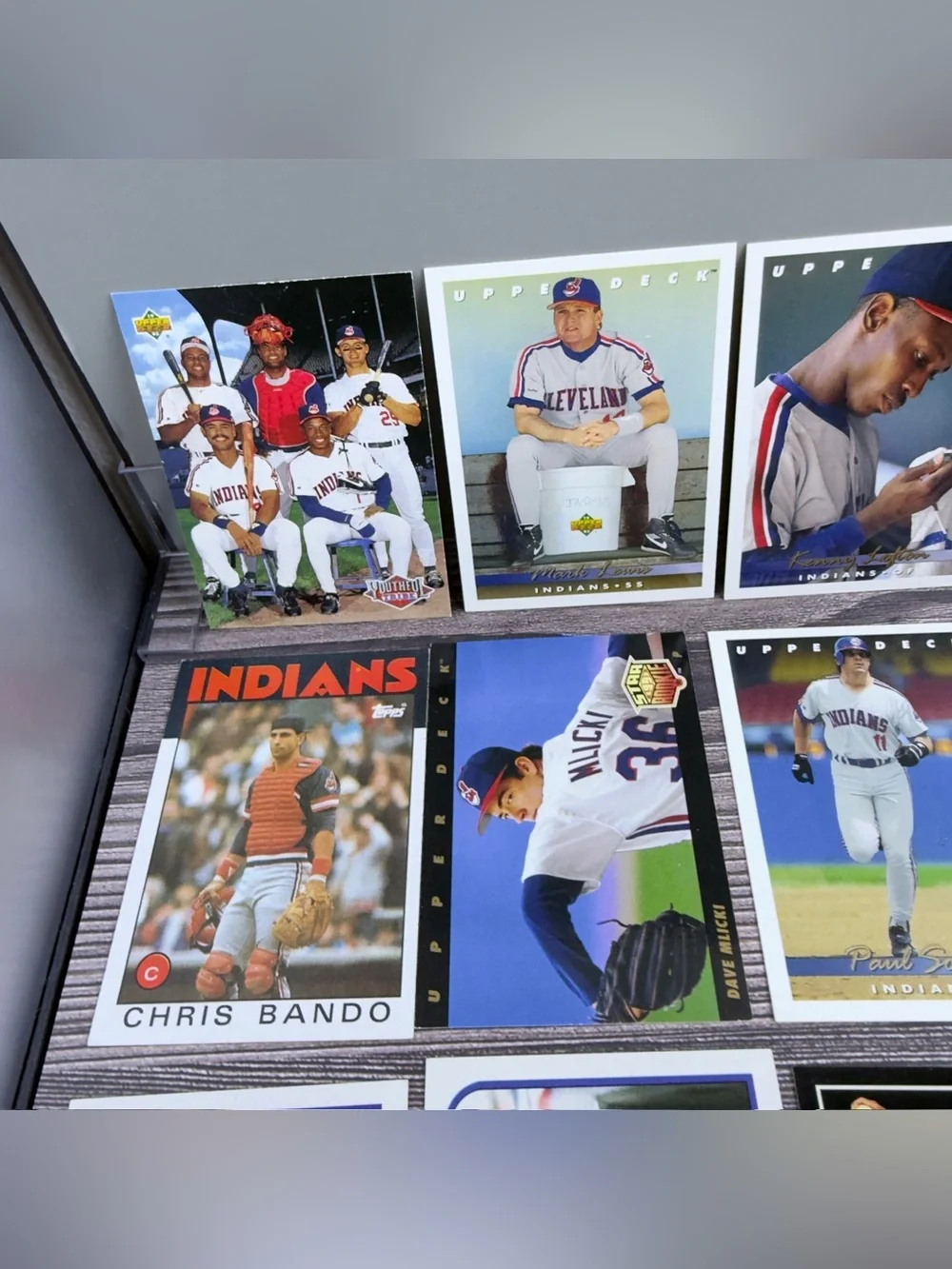 Cleveland Indians Baseball Card Lot (22) Upper Deck Topps Joe Carter